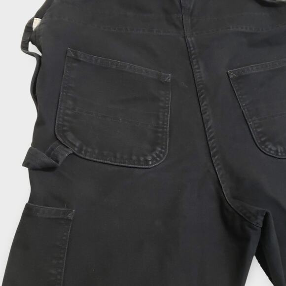 Carhartt Womens Weathered Duck Canvas Wildwood Bib Overalls Black Sz Lg (12-14) - Picture 9 of 13